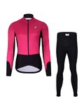 HOLOKOLO chaqueta y pantalón de invierno - CLASSIC LADY - negro/rosa