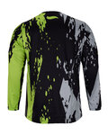 HOLOKOLO maillot de verano de manga larga - TYRE MTB LONG - verde/gris/negro