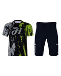 HOLOKOLO Maillot y pantalón MTB - TYRE MTB - negro/verde/gris