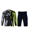 HOLOKOLO Maillot y pantalón MTB - TYRE MTB LONG - gris/verde/negro