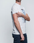 NU. BY HOLOKOLO Camiseta de manga corta - DON'T QUIT - blanco/azul