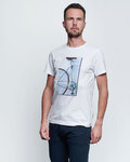 NU. BY HOLOKOLO Camiseta de manga corta - DON'T QUIT - blanco/azul
