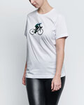 NU. BY HOLOKOLO Camiseta de manga corta - BEHIND BARS - blanco/verde