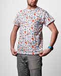 NU. BY HOLOKOLO Camiseta de manga corta - RIDE ON - multicolor/blanco