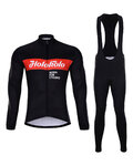 HOLOKOLO jersey y pantalón de invierno - OBSIDIAN WINTER - negro/rojo