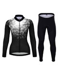 HOLOKOLO jersey y pantalón de invierno - POLAR LADY WINTER - negro/blanco