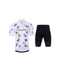 HOLOKOLO maillot corto y pantalón corto - BUTTERFLIES - negro/blanco
