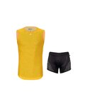 HOLOKOLO camiseta funcional y bóxers - AIR - negro/amarillo