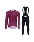 HOLOKOLO maillot largo y pantalón - VICTORIOUS GOLD - granate/negro