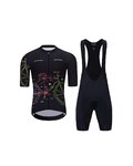 HOLOKOLO maillot corto y pantalón corto - MAAPPI DARK  - negro/multicolor
