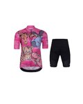 HOLOKOLO maillot corto y pantalón corto - SAFARI - negro/rosa/multicolor