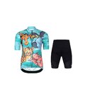 HOLOKOLO maillot corto y pantalón corto - SAFARI - multicolor/turquesa/negro