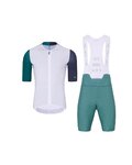 HOLOKOLO maillot corto y pantalón corto - PERFORMANCE - púrpura/blanco/verde