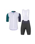 HOLOKOLO maillot corto y pantalón corto - PERFORMANCE - blanco/púrpura