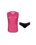 RIVANELLE camiseta funcional y braguitas - FUNKCIONAL BASELAYER - rosa/negro