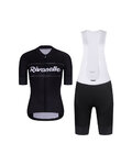 RIVANELLE maillot corto y pantalón corto - GEAR UP - blanco/negro