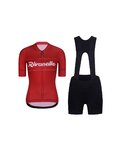 RIVANELLE maillot corto y pantalón corto - GEAR UP  - negro/blanco