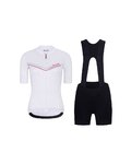 RIVANELLE maillot corto y pantalón corto - LEVEL UP  - blanco/negro