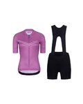 RIVANELLE maillot corto y pantalón corto - LEVEL UP  - púrpura/negro