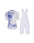 RIVANELLE maillot corto y pantalón corto - FLOWERY - blanco/azul