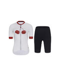RIVANELLE maillot corto y pantalón corto - FRUIT LADY - blanco/negro/rojo