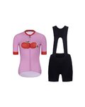 RIVANELLE maillot corto y pantalón corto - FRUIT LADY  - rosa/rojo/negro