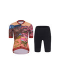 RIVANELLE maillot corto y pantalón corto - FREE ELITE LADY - multicolor/negro/naranja