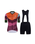 RIVANELLE maillot corto y pantalón corto - SERENITY  - negro/rojo/púrpura