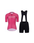 RIVANELLE maillot corto y pantalón corto - DRAW UP  - negro/rosa