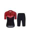 RIVANELLE maillot corto y pantalón corto - ARROW II - negro/rojo