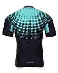 HOLOKOLO jersey de manga corta - FROSTED - negro/turquesa