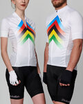 HOLOKOLO maillot corto y pantalón corto - HYPER - arcoíris/negro/blanco