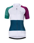 HOLOKOLO jersey de manga corta - ENGRAVE LADY - azul/blanco/púrpura