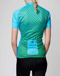 HOLOKOLO maillot corto y pantalón corto - DAYBREAK LADY - negro/azul claro/verde