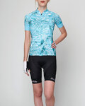 HOLOKOLO maillot corto y pantalón corto - BLOSSOM LADY - verde claro/multicolor