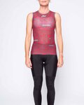 HOLOKOLO camiseta sin mangas - BREEZE - negro/rojo