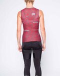 HOLOKOLO camiseta sin mangas - BREEZE - negro/rojo