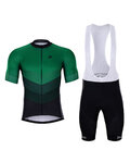 HOLOKOLO maillot corto y pantalón corto - NEW NEUTRAL - negro/verde