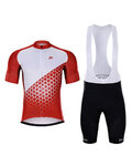 HOLOKOLO maillot corto y pantalón corto - DUSK - rojo/negro/blanco
