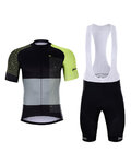 HOLOKOLO maillot corto y pantalón corto - ENGRAVE - gris/verde/negro
