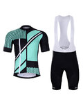 HOLOKOLO maillot corto y pantalón corto - TRACE - azul claro/negro