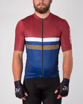 HOLOKOLO jersey de manga corta - SPORTY - granate/azul