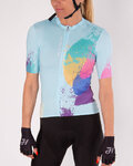 HOLOKOLO maillot corto y pantalón corto - SURPRISED ELITE LADY - azul claro/negro