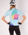 HOLOKOLO maillot corto y pantalón corto - SURPRISED ELITE LADY - azul claro/negro