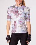 HOLOKOLO jersey de manga corta - CONFIDENT ELITE LADY - púrpura/blanco