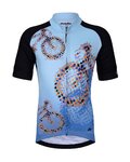HOLOKOLO jersey de manga corta - BIKERS KIDS - azul/negro
