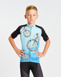 HOLOKOLO jersey de manga corta - BIKERS KIDS - azul/negro