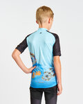 HOLOKOLO jersey de manga corta - BIKERS KIDS - azul/negro