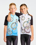 HOLOKOLO jersey de manga corta - BIKERS KIDS - azul/negro