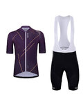 HOLOKOLO maillot corto y pantalón corto - SPARKLE - púrpura/negro